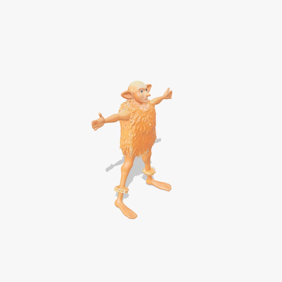 Orange Furry Character model pack